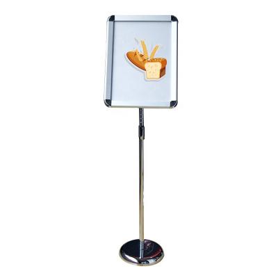 China Adjustable Aluminum Foil Advertising Poster Stand For Display for sale