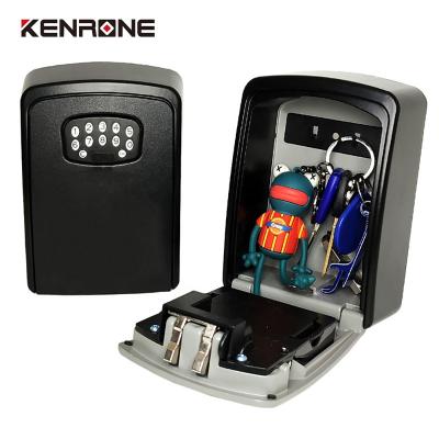 China High Security Home APP Bank Office Hotel Tooth Key Box Lock Blue Waterproof Key Box With Combination Lock for sale