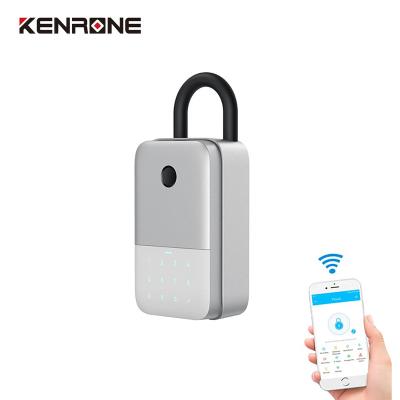 China Home/Apartment/Tuya Office/Campus/Dormitory Modern Waterproof Fingerprint Digital Lock Key Box Lock Smart Key Box for sale