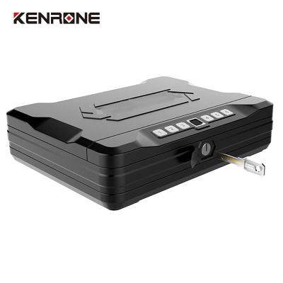 China Cold Rolled Portable Small Steel Plate Storage Box Car Steel Biometric Fingerprint Safe Recognition Safe Box for sale