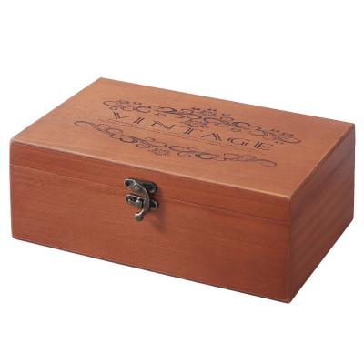 China Folk Art Wooden Jewelry Gift Sundries Storage Box Wooden Boxes FOR Decorating Craft for sale