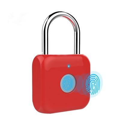 China New Smart Anti-theft Digital Fingerprint Protection Lock Fingerprint Waterproof Biometric Padlock for sale