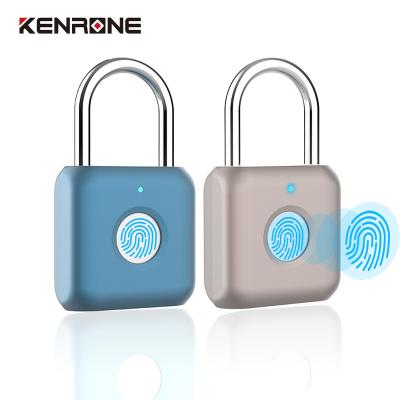 China Lock Zinc Alloy Body + Outdoor Waterproof Electronic Fingerprint Lock Usb Fingerprint Padlock Stainless Steel Anti-theft Home Luggage Padloock for sale