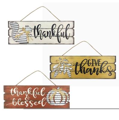 China Autumn CLASSIC Thanksgiving wooden wall hanging for indoor and outdoor home decoration for sale