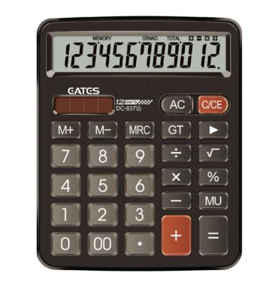 China LCD Display MRC M+ General Purpose Dual Digit Calculator 12 Digits Power, Accouting Calculator for School and Office for sale