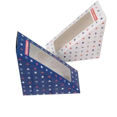 China Recyclable Custom Printed Cake Boxes Food Box Paper Sandwich Packaging Box for sale