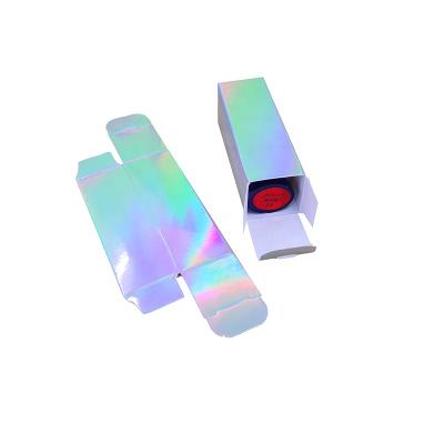 China Recyclable Lip Gloss Box Custom Small Holographic Boxes With Your Logo for sale