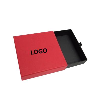 China Recycled Materials Gift Box Watch Box Individual Custom Slide Box Packaging for sale