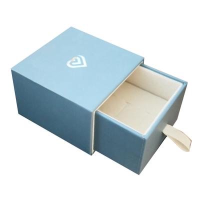 China Recycled Materials Jewelry Boxes Custom Velvet Box , Drawer Gift Box for sale