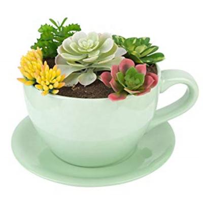 China Wholesale Green Glazed Ceramic Pot of Modern Italian Style Decorative Bonsai Trees for Plants for sale