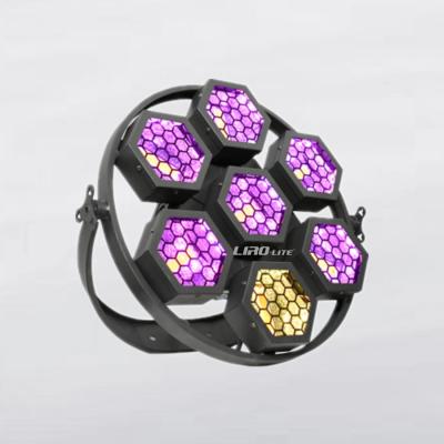 China 7*50w COB LED Retro Stage Light Portman Lights RGB 3IN1 Disco for sale