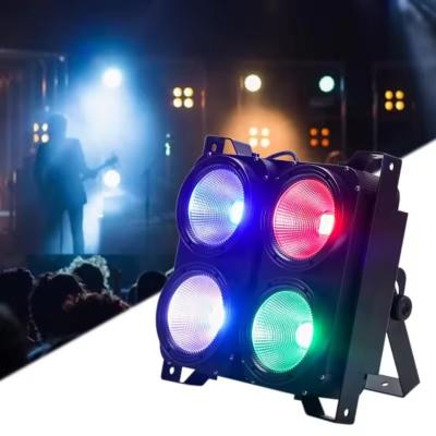 China 4x100W 4Eyes LED Cob Blinder Light 2 IN 1 Audience Blinder Lights Professional Stage Lighting For Party Dance Floor for sale