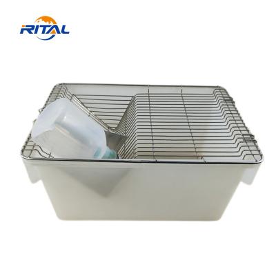 China High Quality/Long Lifespan Lab Plastic Bin Rats Feeding Mice Box PP Rodent Breeding Tub Mouse Rat Breeding Cage For Farm for sale