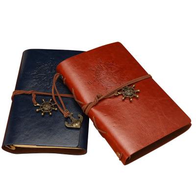 China Wholesale High Quality Custom Made Spiral PU A6 Office and School Stationery Refillable Leather Notebook for sale