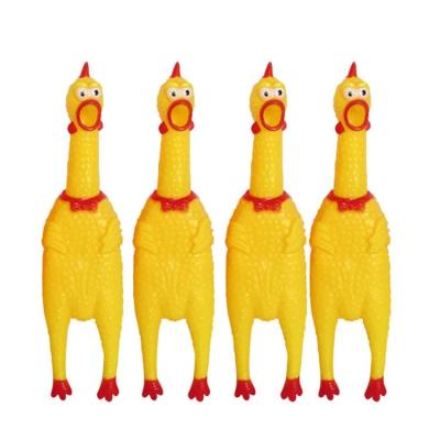 China Viable High Quality Shrilling Chicken Fighter Dog Toy Squeaky Chicken Medium Screaming Chicken The Healthy Chew Toy Small Or Large for sale