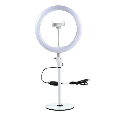 China PORTABLE Mobile Phone Selfie Stand Led Makeup Beauty Ring Light Desktop Fill Light for sale