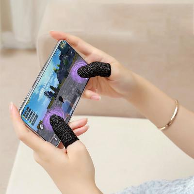 China Anti-Slip Touch Buttons Touch Screen Fingertip 2pcs Thumb Covers Finger Sleeves Game Controllers Set For Pubg for sale