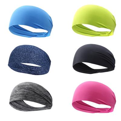 China Factory Price Absorbent Sweat Men And Women Running Headband Sports Quick Dry Headband for sale