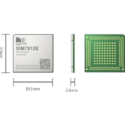 China Internal LTE Cat 12 SIM7912X module supports LTE-TDD/LTE-FDD/HSPA+ wireless communication modes. SIM7912E SIM7912A for sale