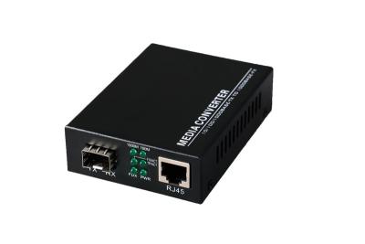 China Gigabit Ethernet Media Converter , SFP Fiber To Rj45 Media Converter DC5V2A for sale