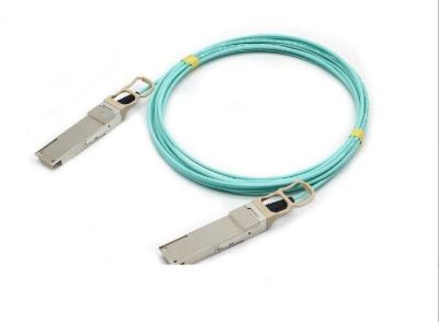 China Hot Pluggable Active Optical Cable 100G QSFP28 MSA Compliant Supports CDR Bypass for sale