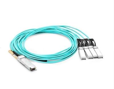 China QSFP28 SFP28 zum aktiven Lichtleiterkabel, Kabel-Wacholderbusch Blue100g Aoc kompatibel zu verkaufen