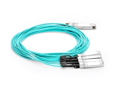 China Compact 4x 25G Ethernet Active Optical Cable Cisco Compatible High Performance for sale