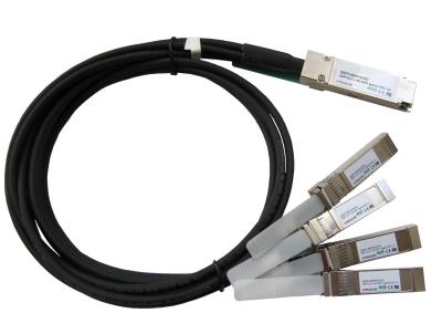 China 4 Pairs Direct Attached Cable ,100G QSFP28 To 4xSFP28 Breakout Sfp Passive Cable for sale