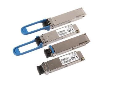 China Small QSFP28 LR4 100g Optical Module , Cisco / Huawei Optical Transceiver Blue Handle for sale