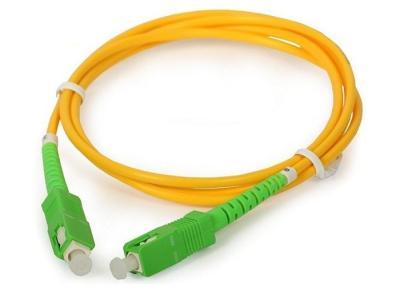 China Simplex / Duplex Fiber Optic Patch Cord With SC ST FC / LC Connectors PVC Sheath for sale