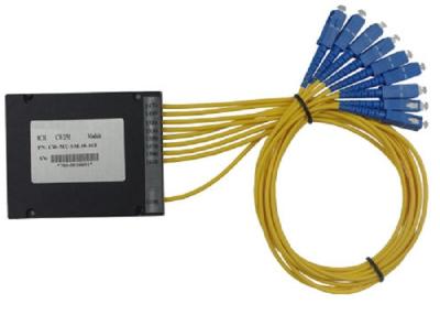 China 1 X N Ports Optical Fiber Splitter Single Mode Mux Configuration For WDM Network for sale