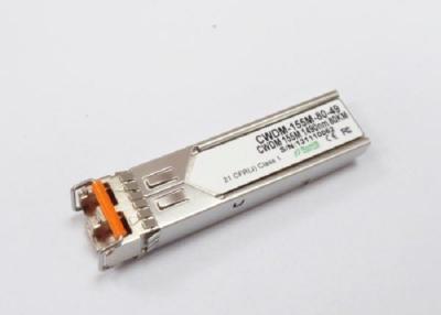 China Transmisor-receptor óptico de la ayuda DDM CWDM para que interruptor cambie recinto del metal del interfaz en venta