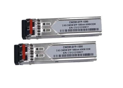 China LC CWDM Sfp Transceiver , 2.5Gb/S BiDi Optical Transceiver Support DDM for sale