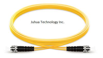 China 1m (3ft) ST UPC to ST UPC Duplex 2.0mm LSZH or PVC (OFNR)  9/125 Single Mode Fiber Patch Patch Cord for sale