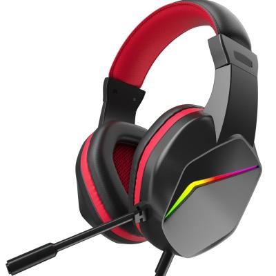 China Wholesale Professional Headphone Q6 LED Light Gaming Earphone E-sports Active Noise Reduction Edging - Noise Wired Headset for sale