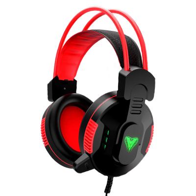 China m2 Supra-Aural customizable gaming headset, breathable earmuds, LED all pointing to mute microphone, volume wheel adjustment for sale