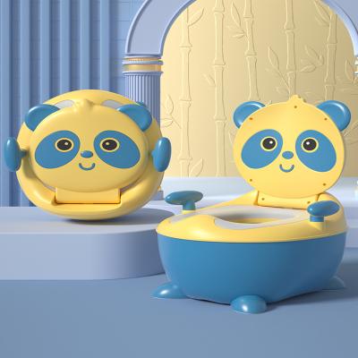 China 2021 cute plastic baby cartoon toy toilet trainer baby toilet panda toilet for sale