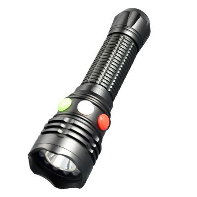 China High quality strong magnet white red green rechargeable powerful flashlights rechargeable for railroad for sale