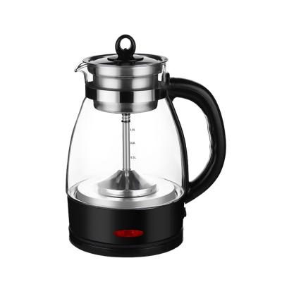 China Keep Hot Steam Tea Brewing Machine 1L Full Automatic Glass Electric Tea Kettle for sale