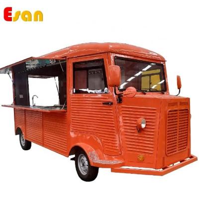 China Heat De-Stressing Esan Supplier CT4800 Citroen Golden Food Trailer Trucks Antirust Structure And Electrophoresis Body Ice Cream Trucks Food Cart Food Truck USA Standard for sale