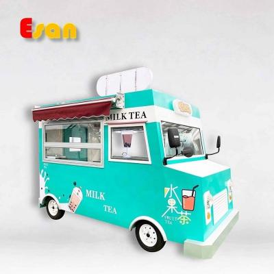 China Heat de-stressing structure and electrophoresis body Esan RTS price xb3500 antirust electric foodtrucks with mobile kitchen food truck manufacturers food truck for Europe for sale