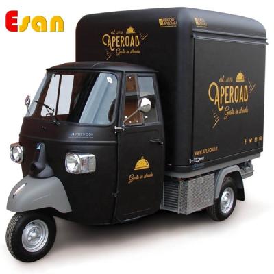 China Easy Operate Esan piaggio3500 piaggio3500 electric bike hot food cart bicycle food cart food truck ice cream cart for sale