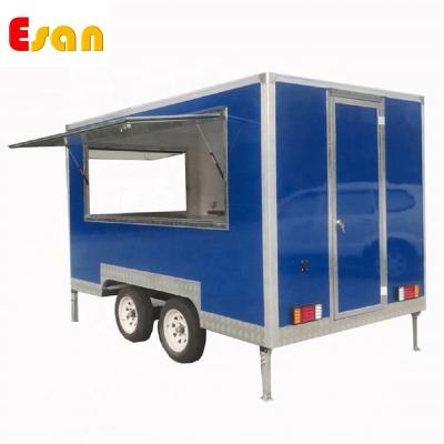 China Easy Operate Blue Esan BT3500 Customized Container Food Trucks La venta en china food truck trailer supply van for sale