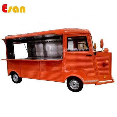 China Easy Operate Esan CT4800 Galvanized Steel Plate Citroen Catering Trailer Food Vending Truck Fiberglass Food Kiosk for sale