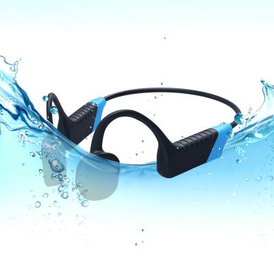 China 2022 New Design Bone Conduction IPX8 Waterproof Swimming Trainer Talking System Headphones for sale