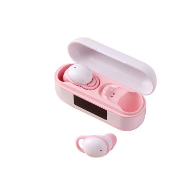 China Perfect Sound 2022 Best Selling Factory Price Pink Tws Led Display In Ear Sports Headset Wireless Earphones Earbuds for sale