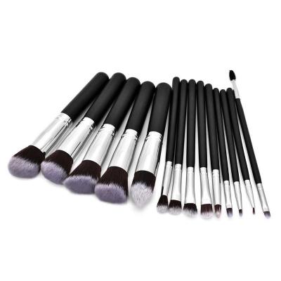 China Angular Blush 2022 Hot Sale Cosmetic Brush 14Pcs Luxury Pink Soft Makeup Set Vegan Private Label Make Up Brushes Kit for sale