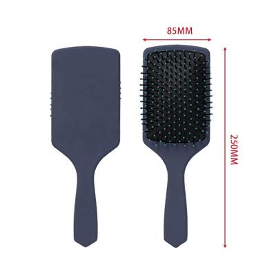 China For Wholesale Professional Custom Hair Brush Detangling Curly Bristle Hair Brush Baihe Logo Salon Cushion Hairbrush Nylon Home Use for sale