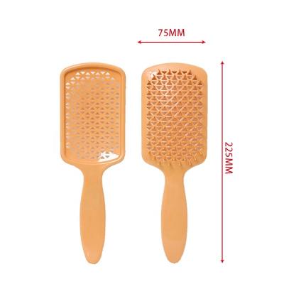 China For Baihe Home Use PS Custom Material Comb Women Wet Curly Detangle Comb For Salon Hairdressing Home Yellow Hair Brush for sale