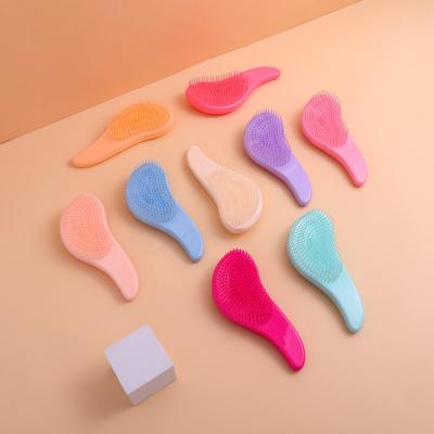 China For Home Use Baihe Factory Sale Pink Blue Purple Plastic Foot Hair Brush Foot Unique Shape Comb for sale